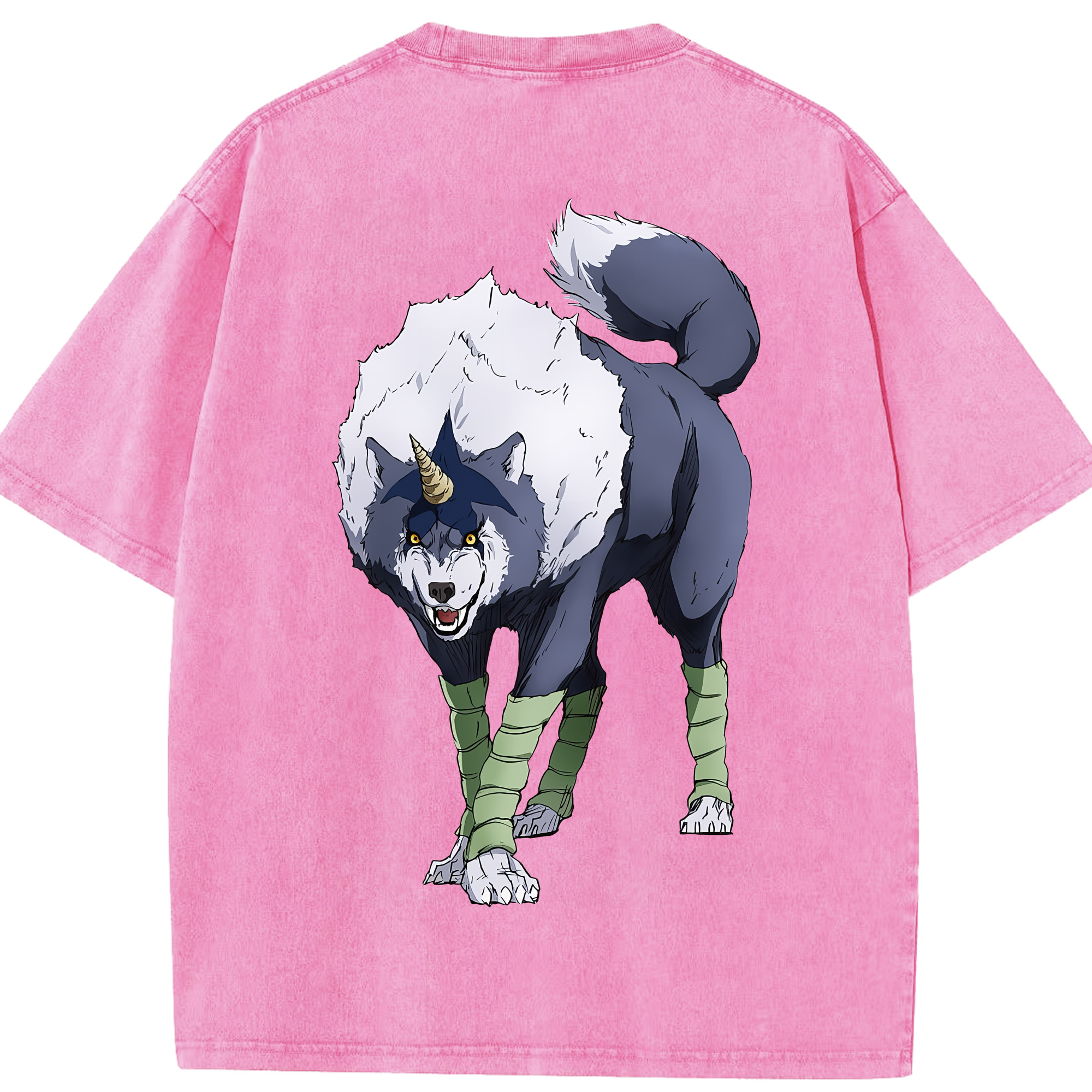 （画像用） 転スラ Regarding Reincarnated to Slime 綿100% ヴィンテージ風 半袖Tシャツ（背面プリント）